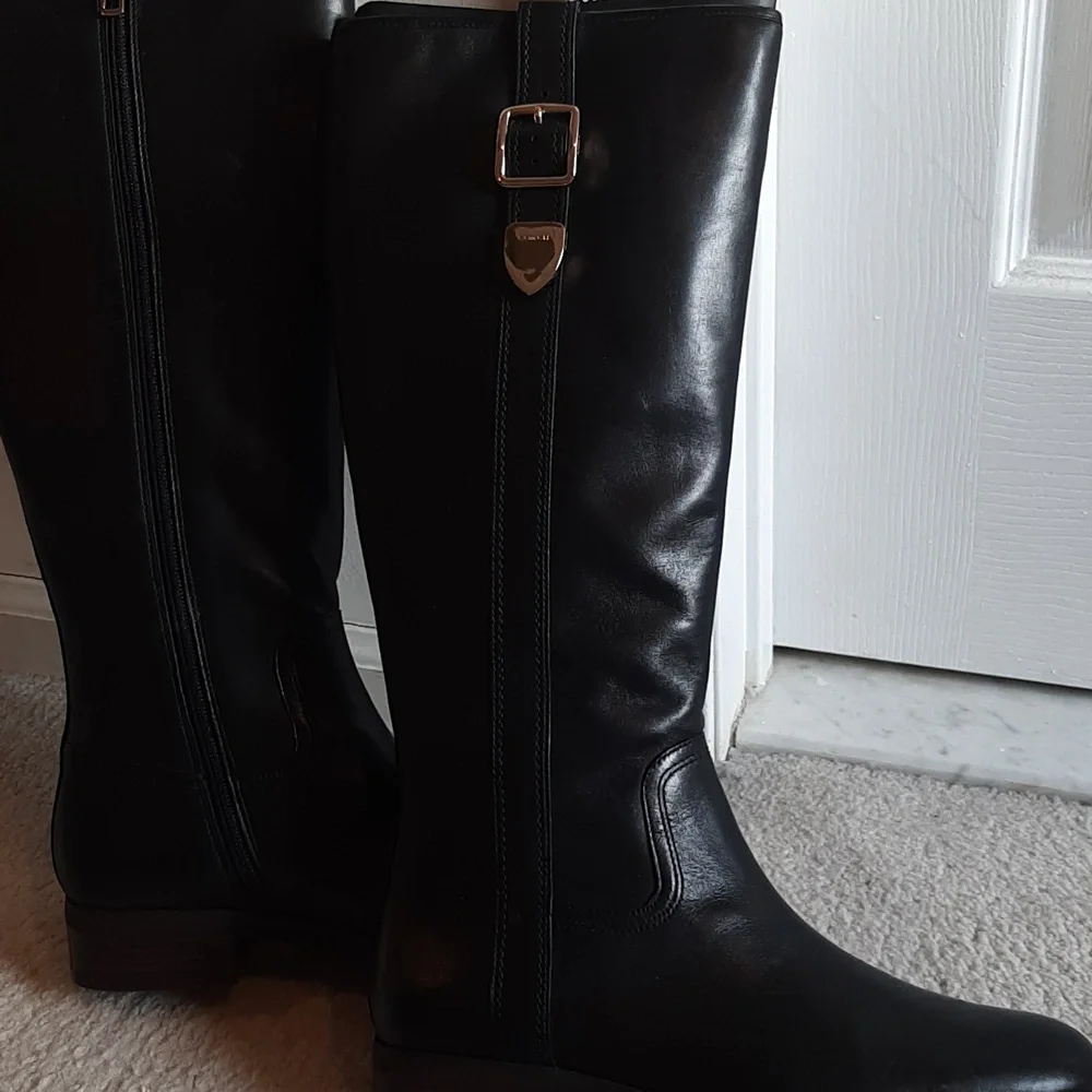 Coach BLack Leather NIB Knee-High Boots